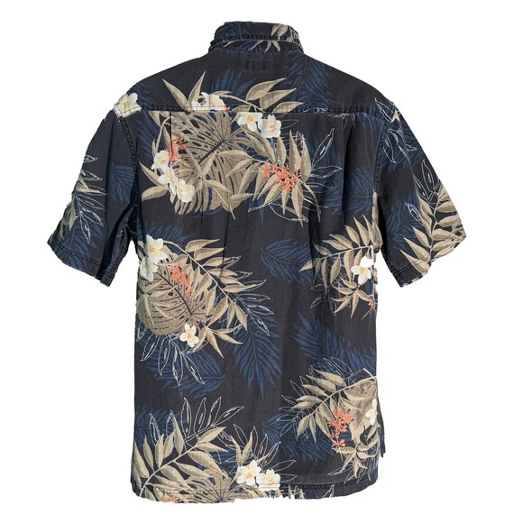 CROFT&BARROW Men's Short Sleeve Button Down Floral Hawaiian Shirt Medium - Picture 3 of 6
